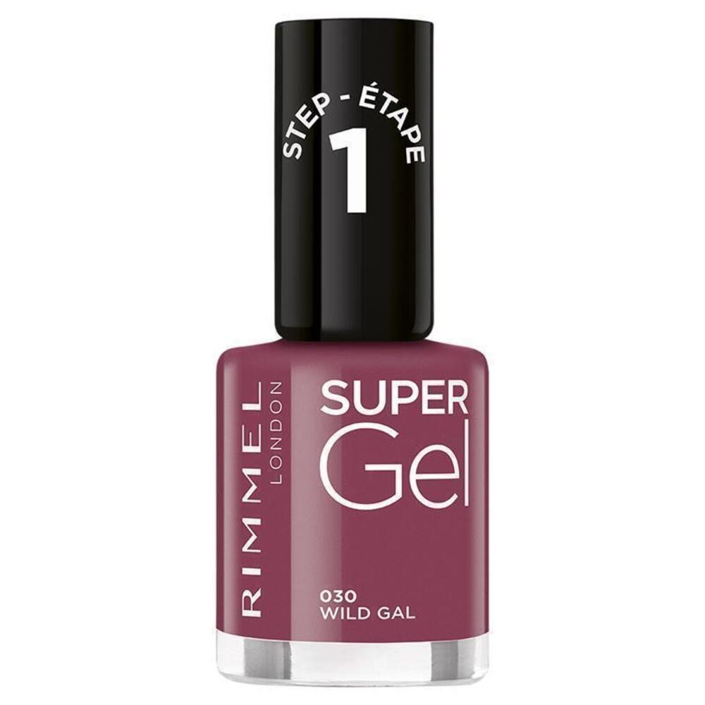 Rimmel Super Gel Лак для ногтей 030 Дикая девчонка black BeautyGlam