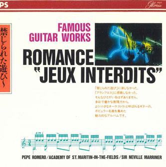 CD PEPE ROMERO - Famous Guitar Works Romance Jeux In 17CD55 PHILIPS Japan Classical Used RecordCityJP