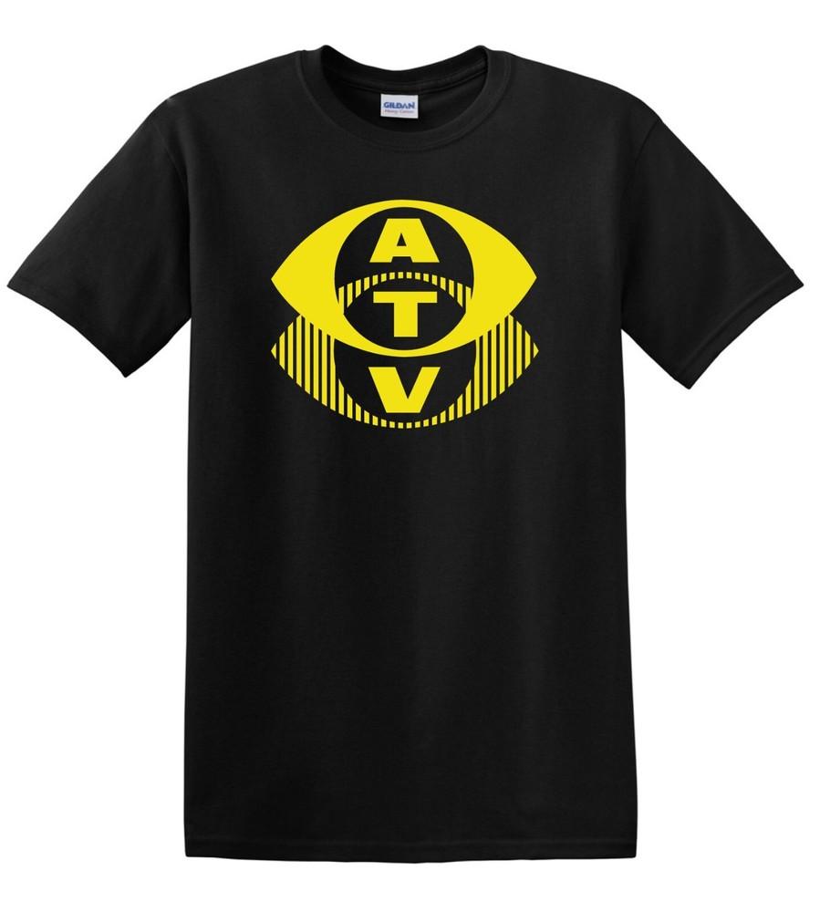 ATV Midlands Retro Associated Television ТВ Великобритания Футболка Унисекс Футболка L yellow Be3ut8St8le