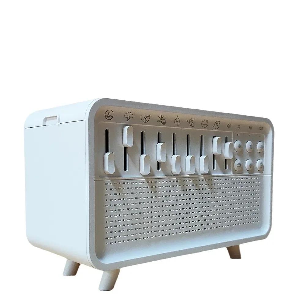 4 in 1 HIFI Bluetooth Speaker White Noise Sleep Aid Night Light Humidifier Machine with Free Combination of 8 Goup Nature Sound белый Better&Healthy Life