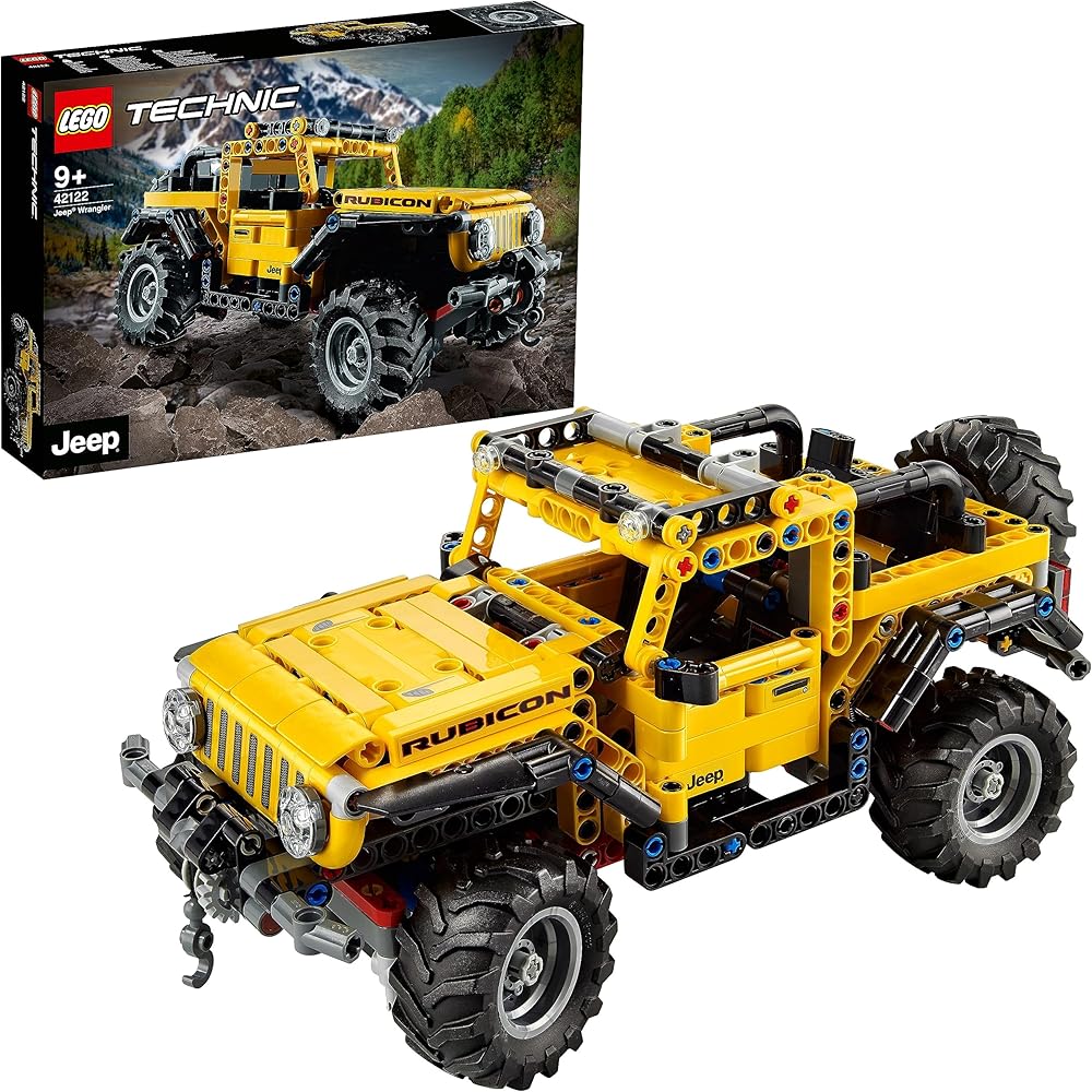 Конструктор LEGO Technic Jeep Wrangler 42122, STEM-игрушка, обучающий блок для мальчиков от 9 лет yellow Do Japan