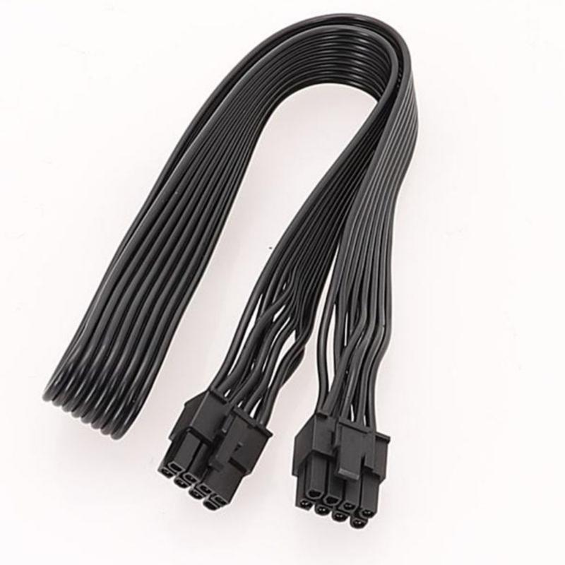 PCIe 8-контактный штекер на 8-контактный (6 + 2) Кабель-разветвитель PCIExpress 8-контактный для питания процессора или видеокарты, кабель для видеокарты gray Cheese Bread Ball
