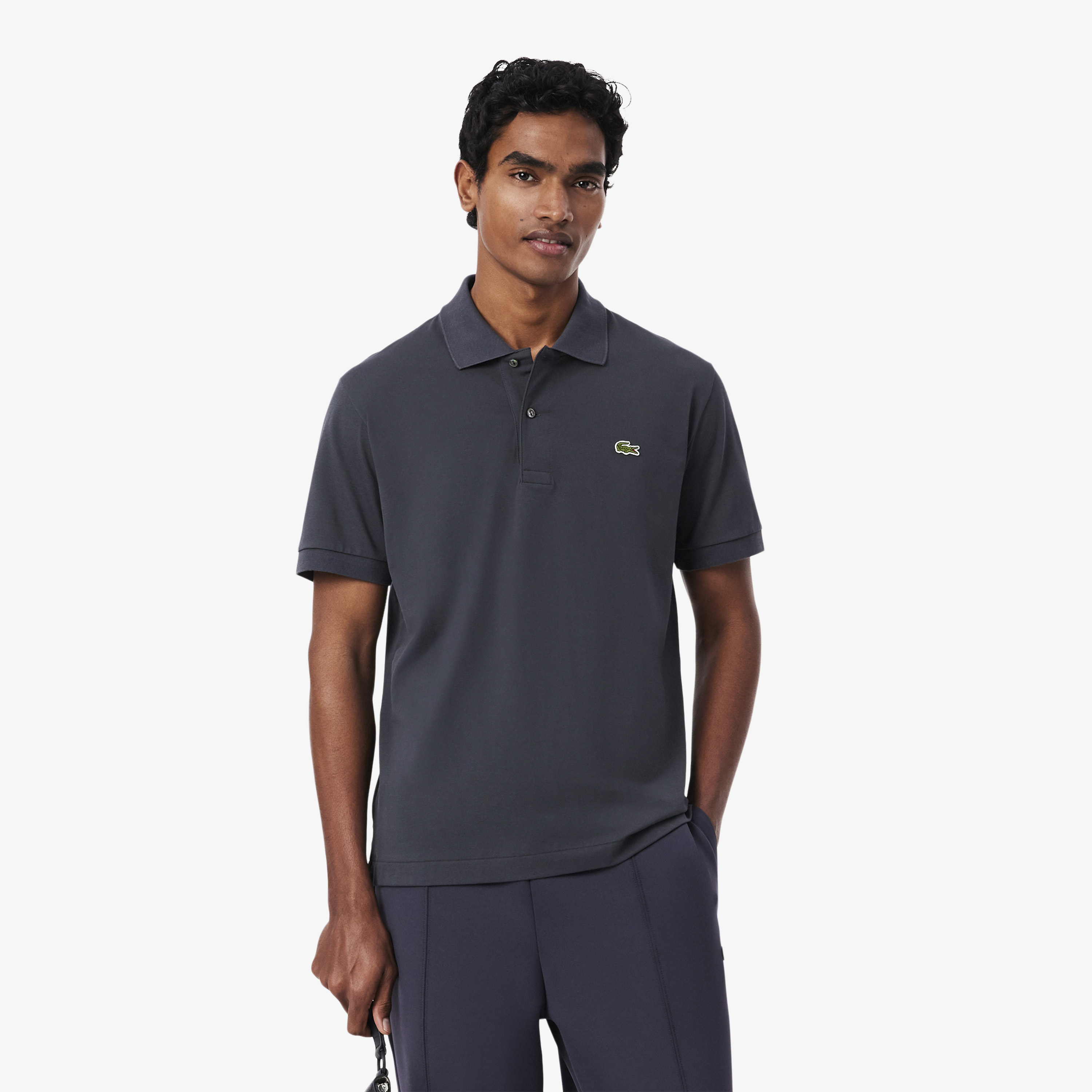 Мужское поло Lacoste из смеси эластичного органического хлопка