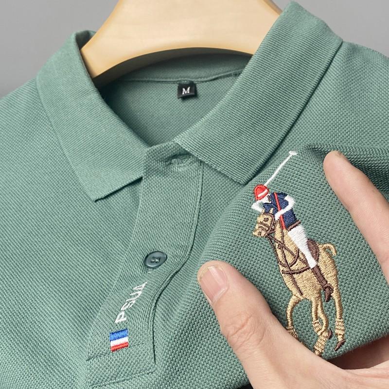 Короткий рукав однотонный топ мужской спортивный повседневный деловой поло мужская одежда подарок на лето осень M gray forgirls