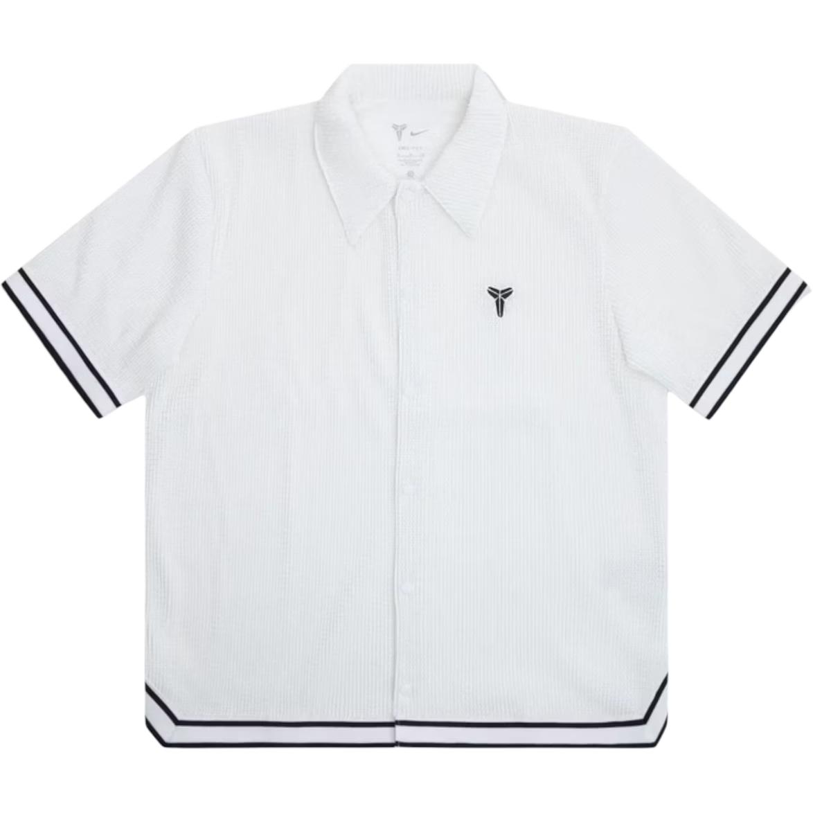 Nike What The Kobe Плиссированный топ с коротким рукавом Азиатский размер IB0021-100 L white