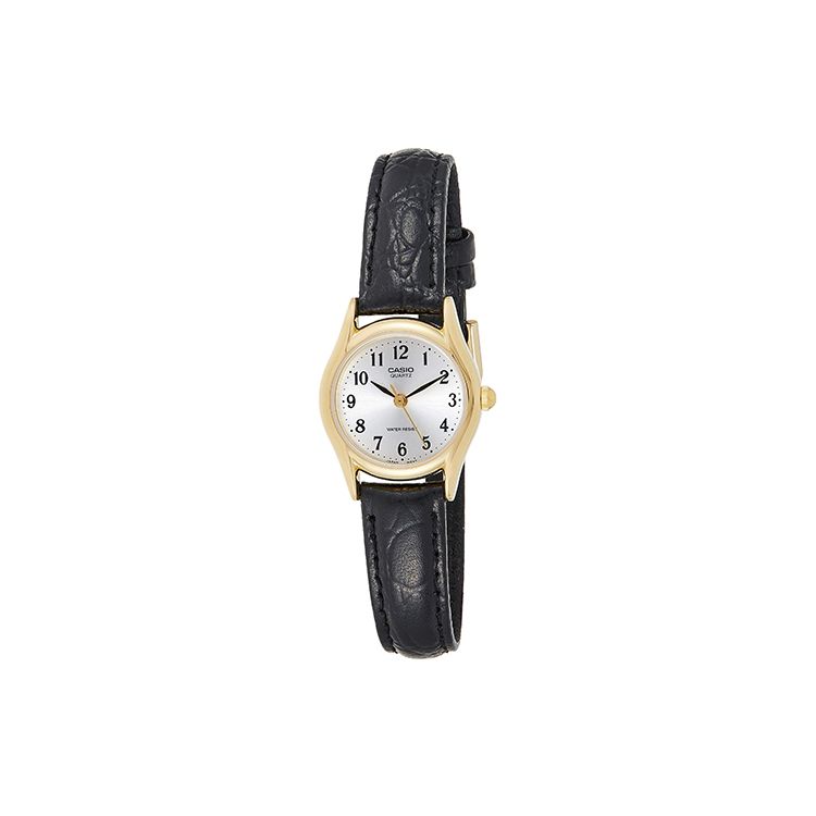 Casio Standard Series Brown Leather Quartz Watch Silver Dial Business Quartz Movement Resin Strap Women watches LTP1094Q-7B2 Silver Dial beige