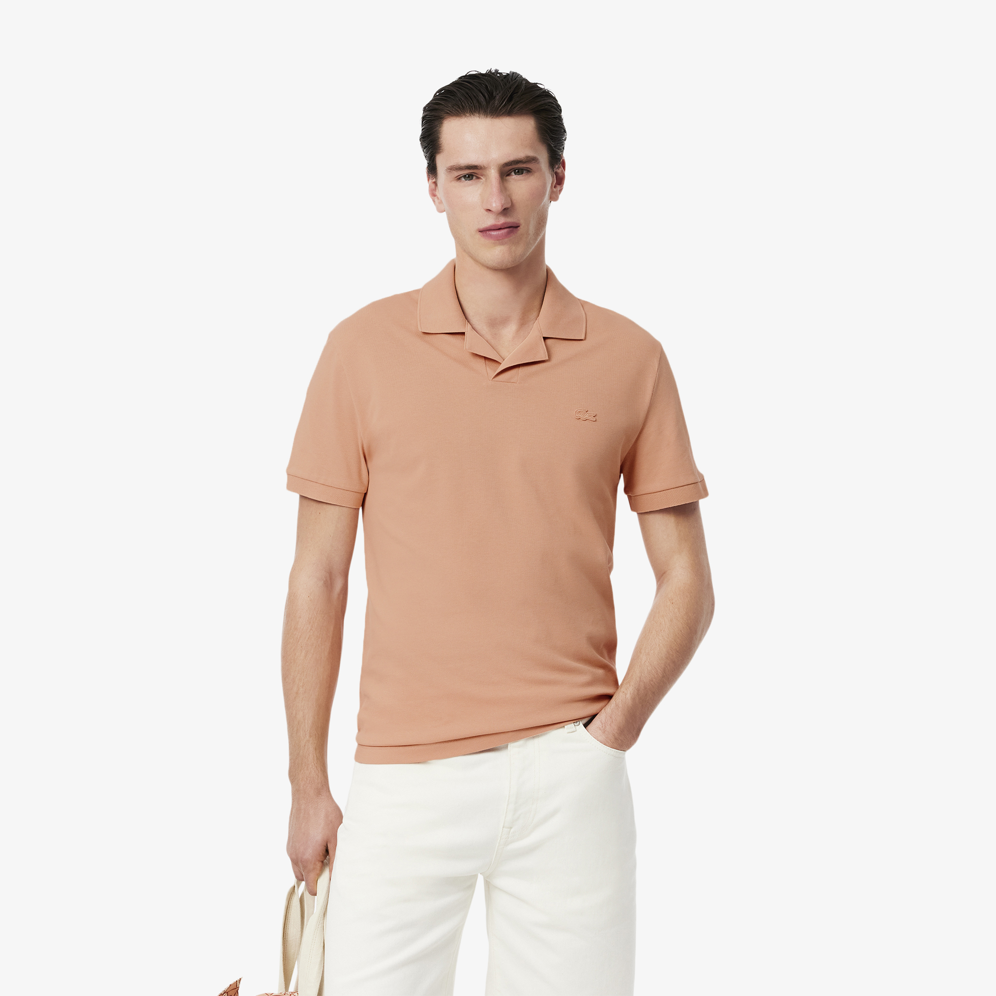 Мужское поло Lacoste из эластичного органического хлопка