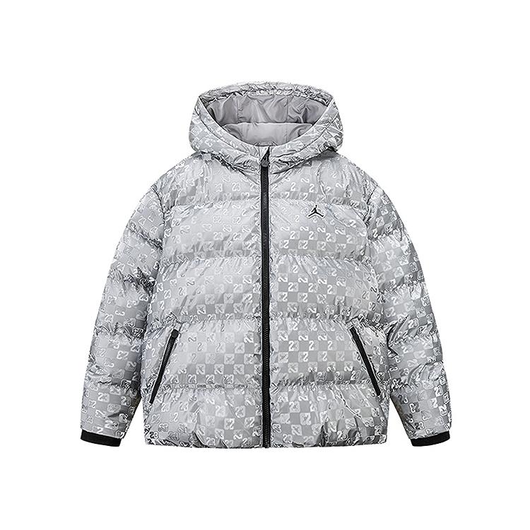 Детские пуховики Jordan с капюшоном, средняя толщина JD2542054 4 white