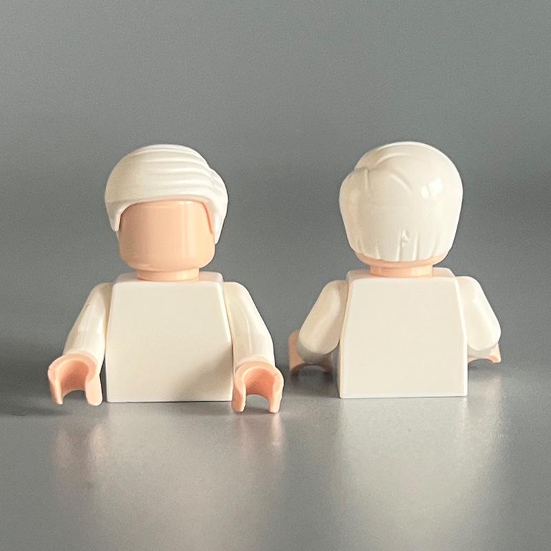 Совместимые с Lego Мальчиковые Мелкодетальные Волосы Строительные Блоки Детали MOC DIY Сборка Игрушечные Аксессуары beige Global Finds