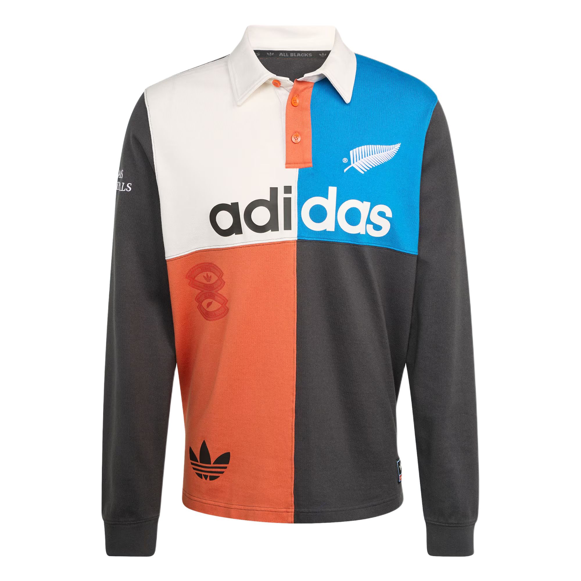Adidas Originals RUGBY ALL BLACKS HERITAGE Поло Мужское Угольно-черное KG4638 M blue