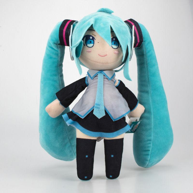 HMiku плюшевая косплей кукла подушка подарок для мальчиков девочек (Шалот) blue Memory Q