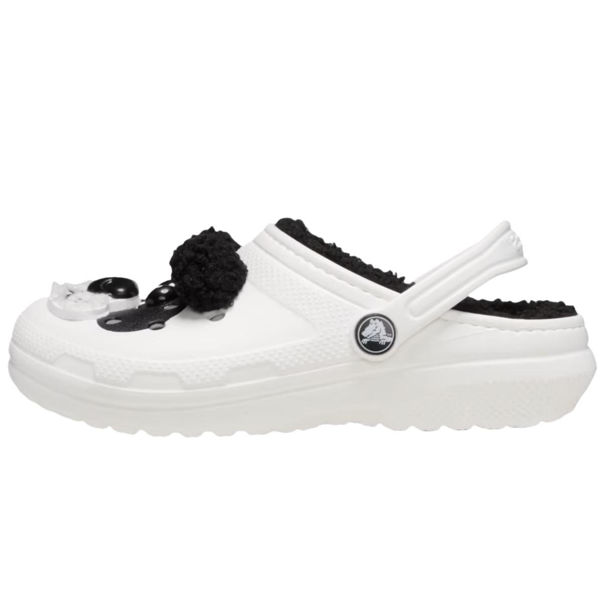 Crocs Анатомические Я Панда Модные Удобные Нескользящие Прочные Низкие Сандалии Детские сандалии Черный Белый 210400-0WX 28-29 white