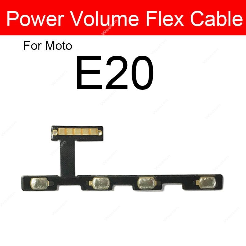 For Motorola Moto E13 E20 E22 E30 E32 E32s E40 Professional Power And Volume Control Flex Cable  Stable Performance Parts E20-Copy red Mobile phone parts specialist