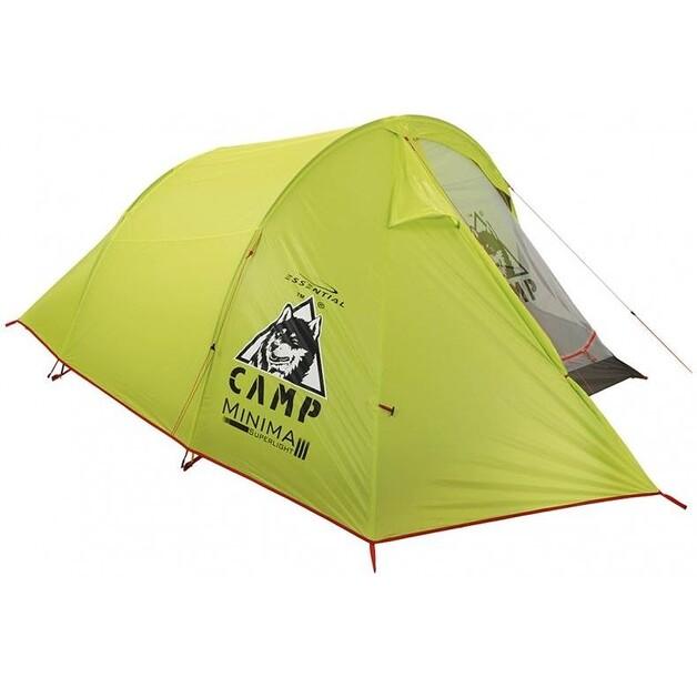 Палатка туристическая Camp Minima 3 SL трехместная зеленая yellow Storr.pl
