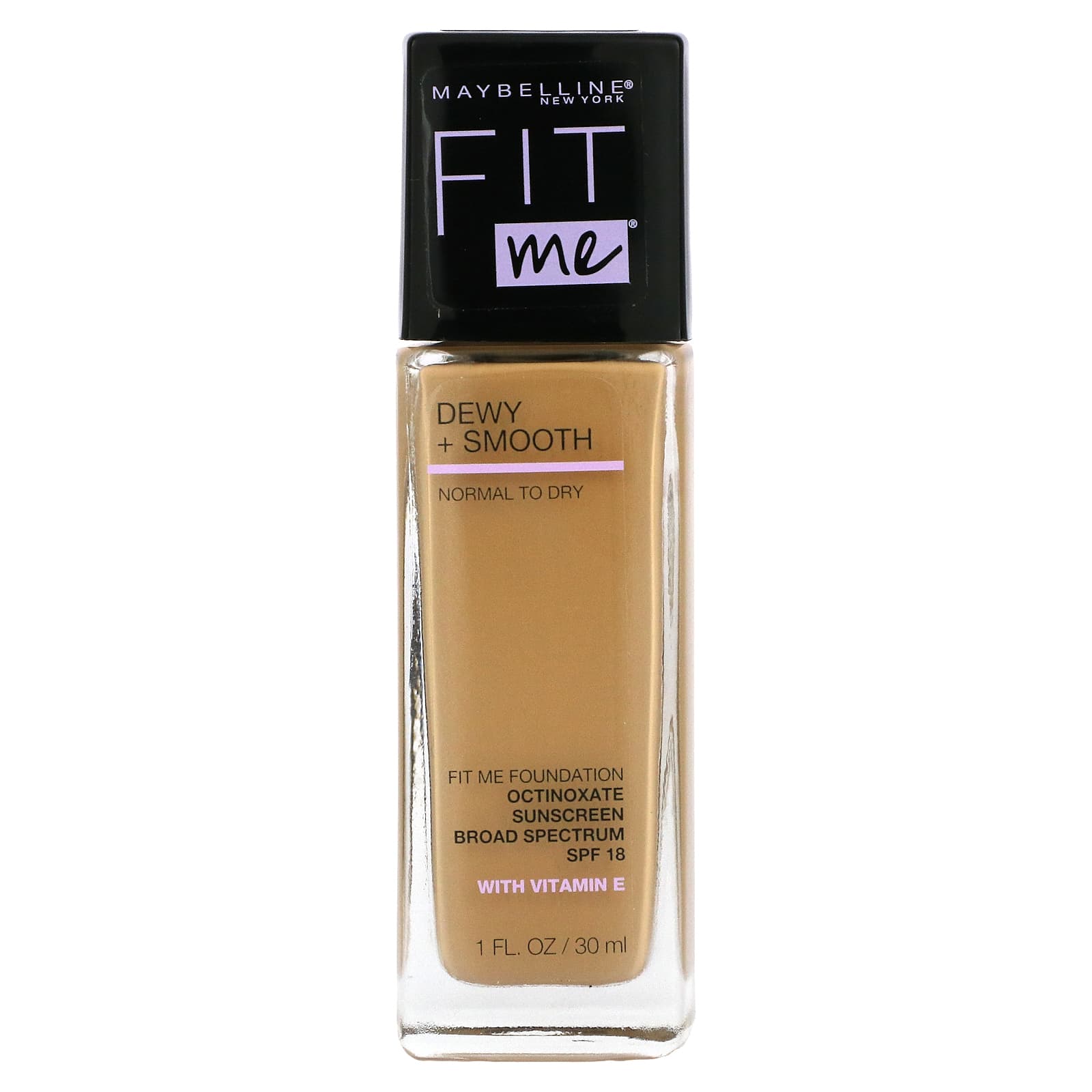 Maybelline, Fit Me, Стойкий тональный крем для сияющей и гладкой кожи, 220 Натуральный бежевый, 1 жидкая унция (30 мл) black