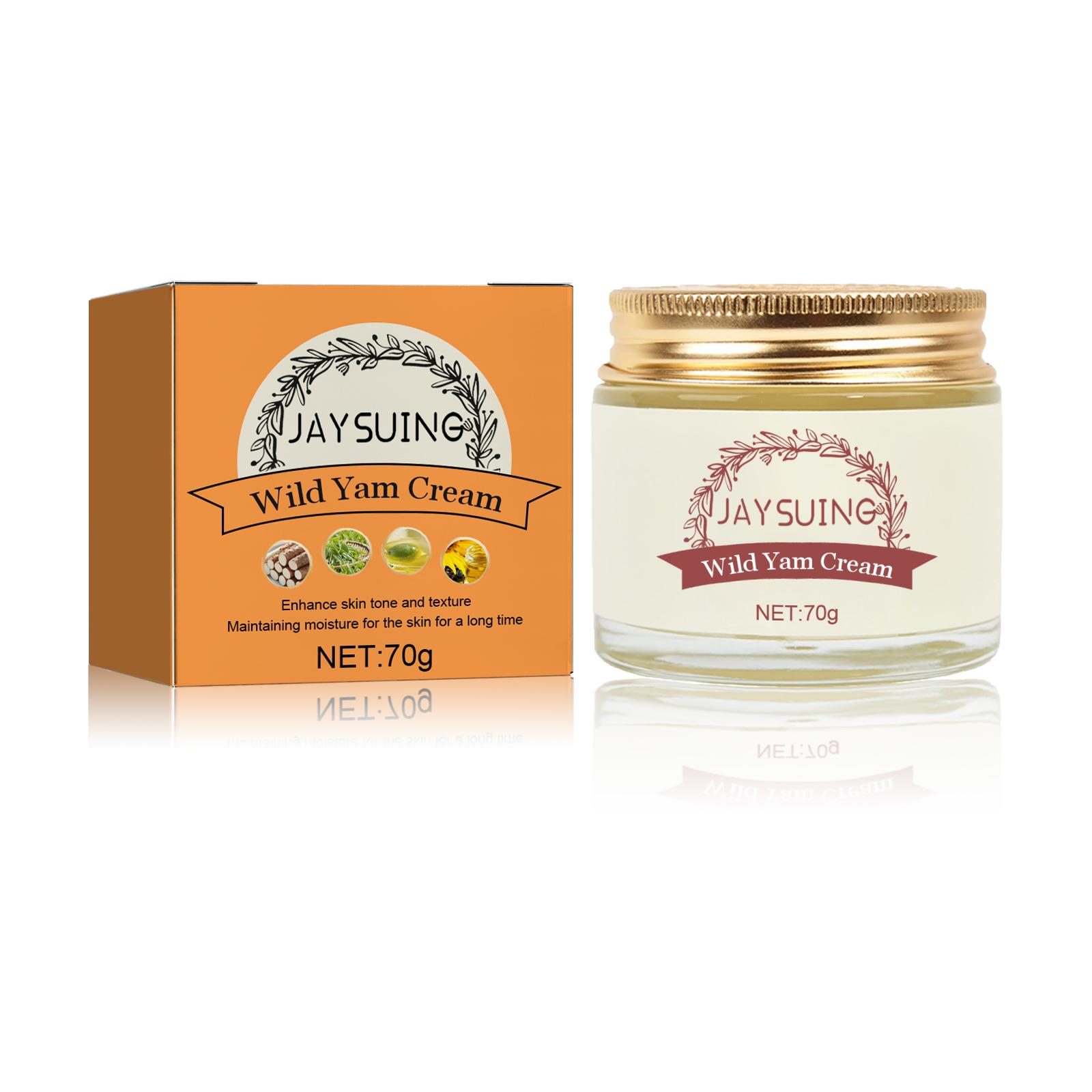 Jaysuing Firming Face Cream 70g: Deeply hydrates and moisturizes, brightens skin tone, fades dark spots, firms, reduces fine lines, and smooths skin. orange