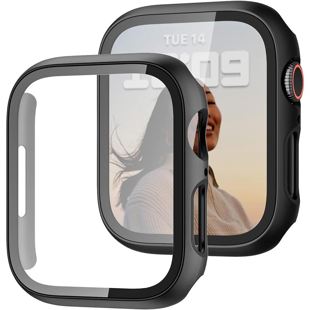 Защитный чехол-бампер для Apple Watch Series 11 10 Ultra 3 SE 2 49MM 46MM 42MM 45MM 41MM 44MM 49 MM Аксессуары 49mm чёрный Ahowie