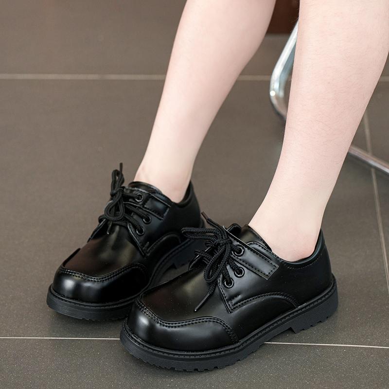 *Модные Хит Продаж Легкие Детские Мягкие и Удобные Туфли на Низком Каблуке для Весны и Осени Элегантные Повседневные Туфли для Мальчиков 27Insole 17cm чёрный Livia Home