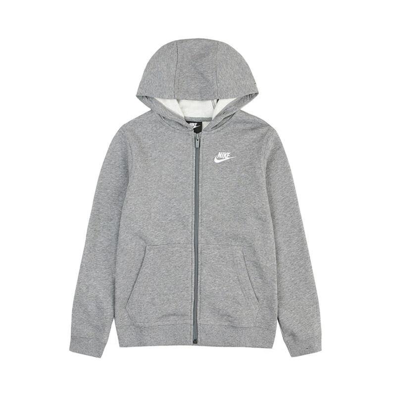 Nike Спортивная повседневная куртка с капюшоном детская верхняя одежда серая BV3699-091 M gray