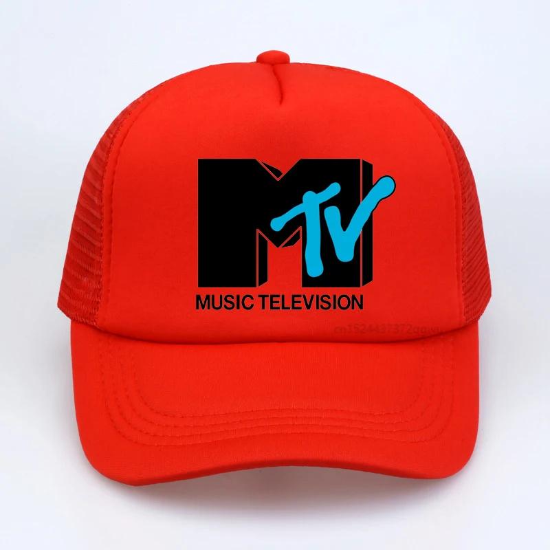 Бейсбольная кепка MTV Music Television, крутые уличные кепки унисекс, ретро-рок, хип-хоп, сетчатые кепки с Хизер, gorras Adjustable black TtCap