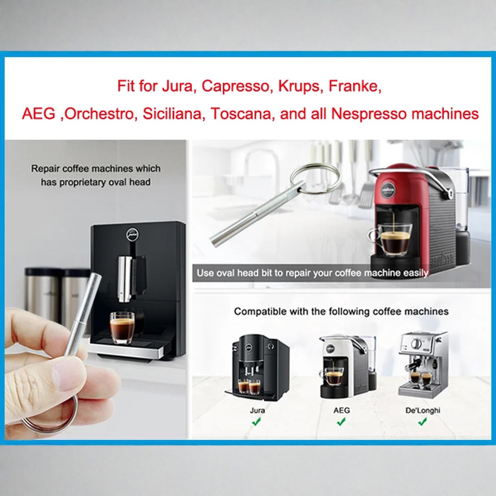 Инструмент для кофемашины для Jura ForCapresso ForKrups ForAEG Сверло Нержавеющая сталь 61*33*10мм Кофемашина one size серебряный GG Bond