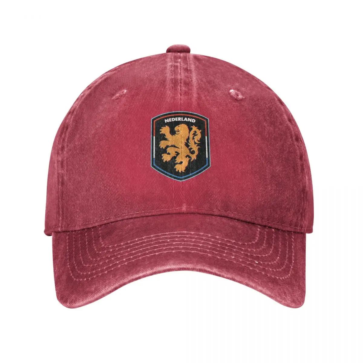 Holland Oranje Soccer Logo Baseball Cap Luxury Unisex cap F Hat Unisex tea Hat Women Unisexs brown NQX Cap