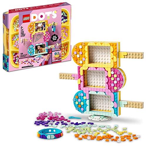 LEGO DOTS Фоторамка и Браслет (мороженое) 41956, Игрушка, Строительные блоки, Подарок, Украшения, Поделки, Мальчики и Девочки, Возраст 6+ yellow Omi Japan Products