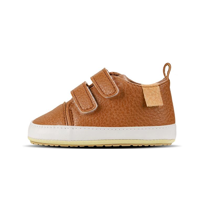 Детская обувь Zapatos Niña весна осень новые нескользящие детские прогулочные туфли мягкая подошва кожаная обувь повседневная обувь детские кроссовки обувь для девочек 13CM коричневый Foot Living