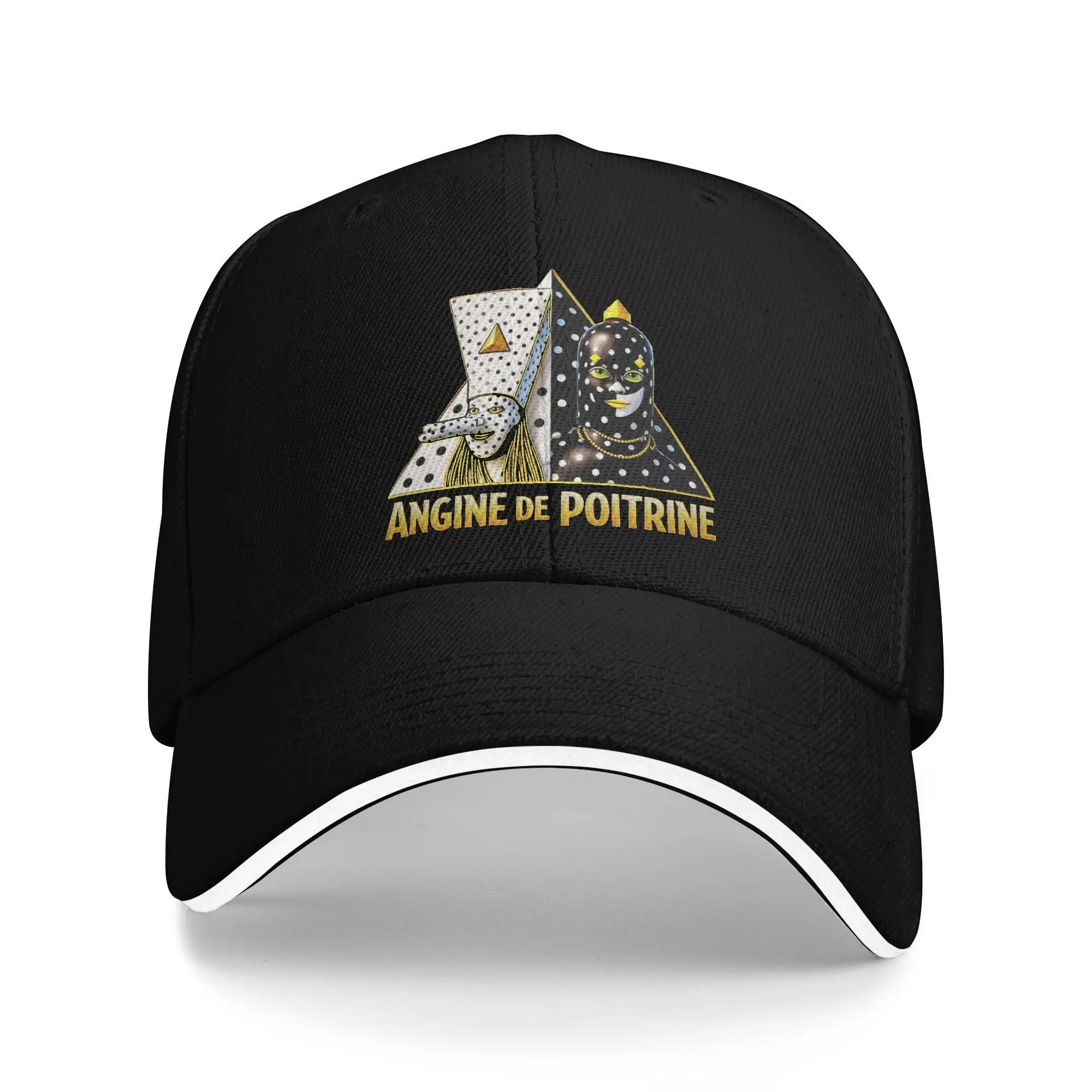 Guitarist Angine De Poitrine Band Baseball Caps Fashion Sandwich Caps For Unisex Women Adjustable Headwear Activities One Size black Keily cap