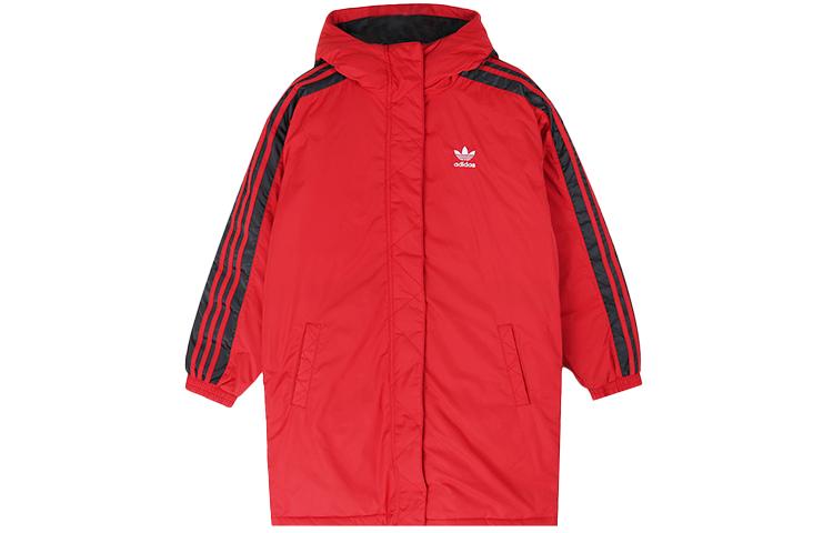 Adidas Originals Пуховики Женские Светло-алый С капюшоном Умеренный Другое FL0046 30 red