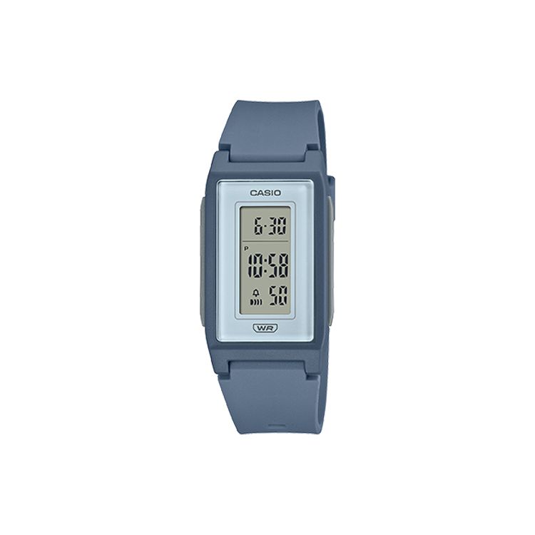Casio Fashionable Versatile Waterproof Quartz Movement Resin Strap Watch Women watches Blue LF-10WH-2 Blue Dial gray