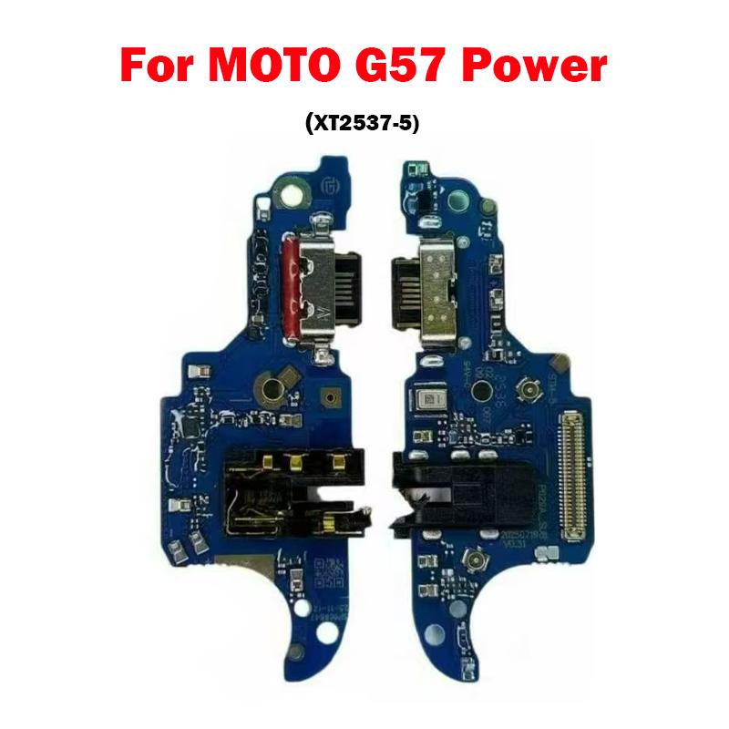 For Motorola MOTO G57 Power XT2537-5 USB Charging Board Dock Port Connector Microphone Flex Cable Repair Parts G57 Power blue Specialist provider of mobile phone accessories