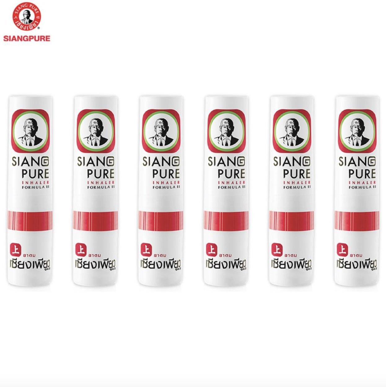 Siang Pure Ингалятор карандаш 3 в 1 - 6 шт. 6 pcs white DRTHAI
