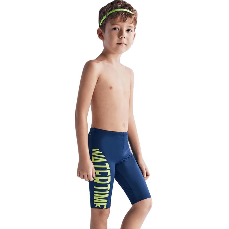 Мальчиковые тренировочные плавки-шорты до колена WATERTIME 150 чёрный JDST SELECTION