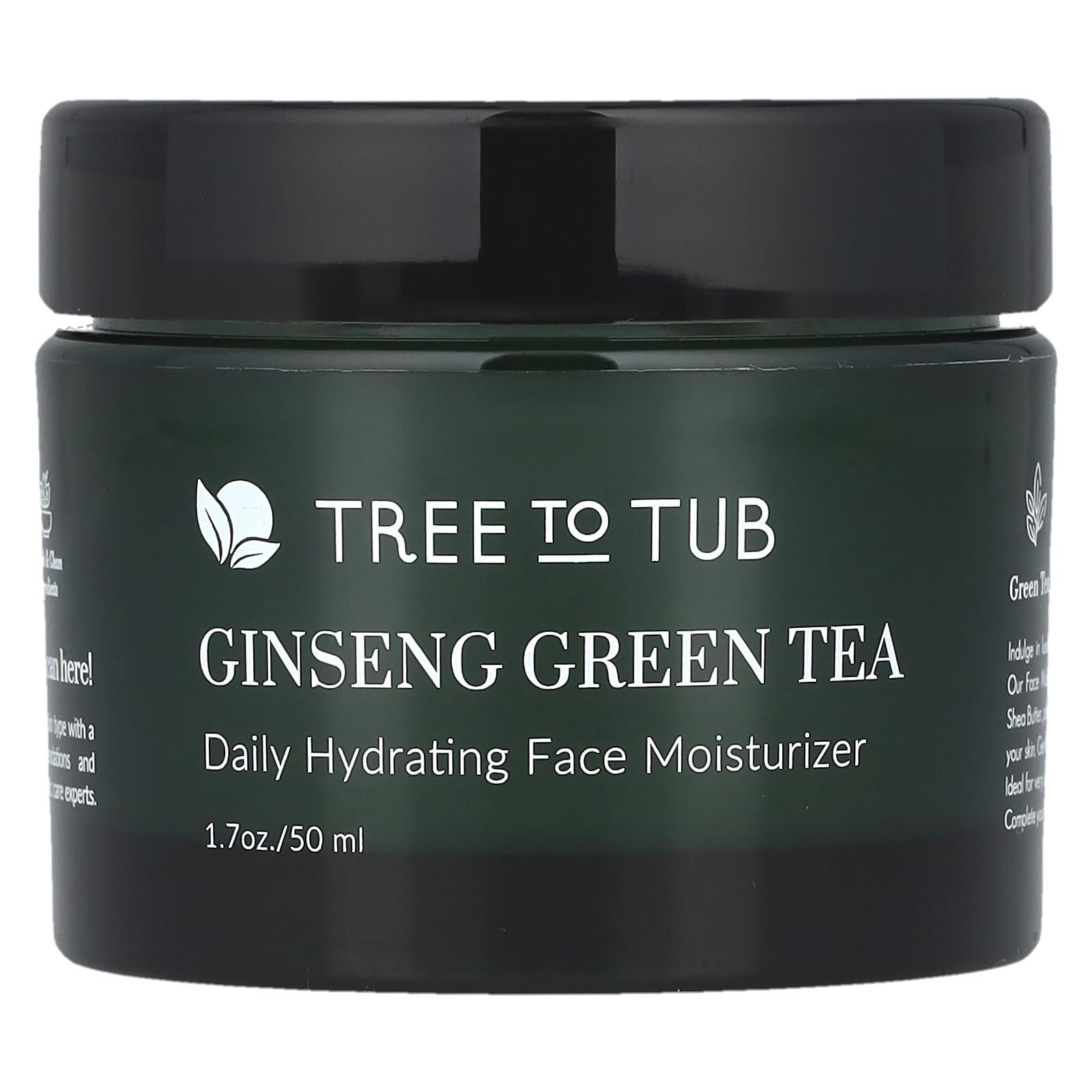Tree To Tub, Зеленый чай с женьшенем, Ежедневный увлажняющий крем для лица, 50 мл (1,7 унции) gray