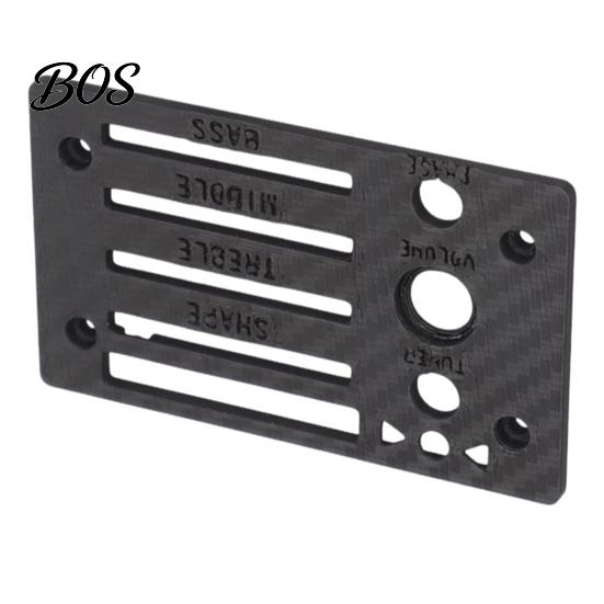 Guitar Preamp Faceplate Replacement for Ibanez Fishman SST Preamp, 3D Control Panel Cover Printed Plate Cover, Accessories Durable чёрный shengxiadesx