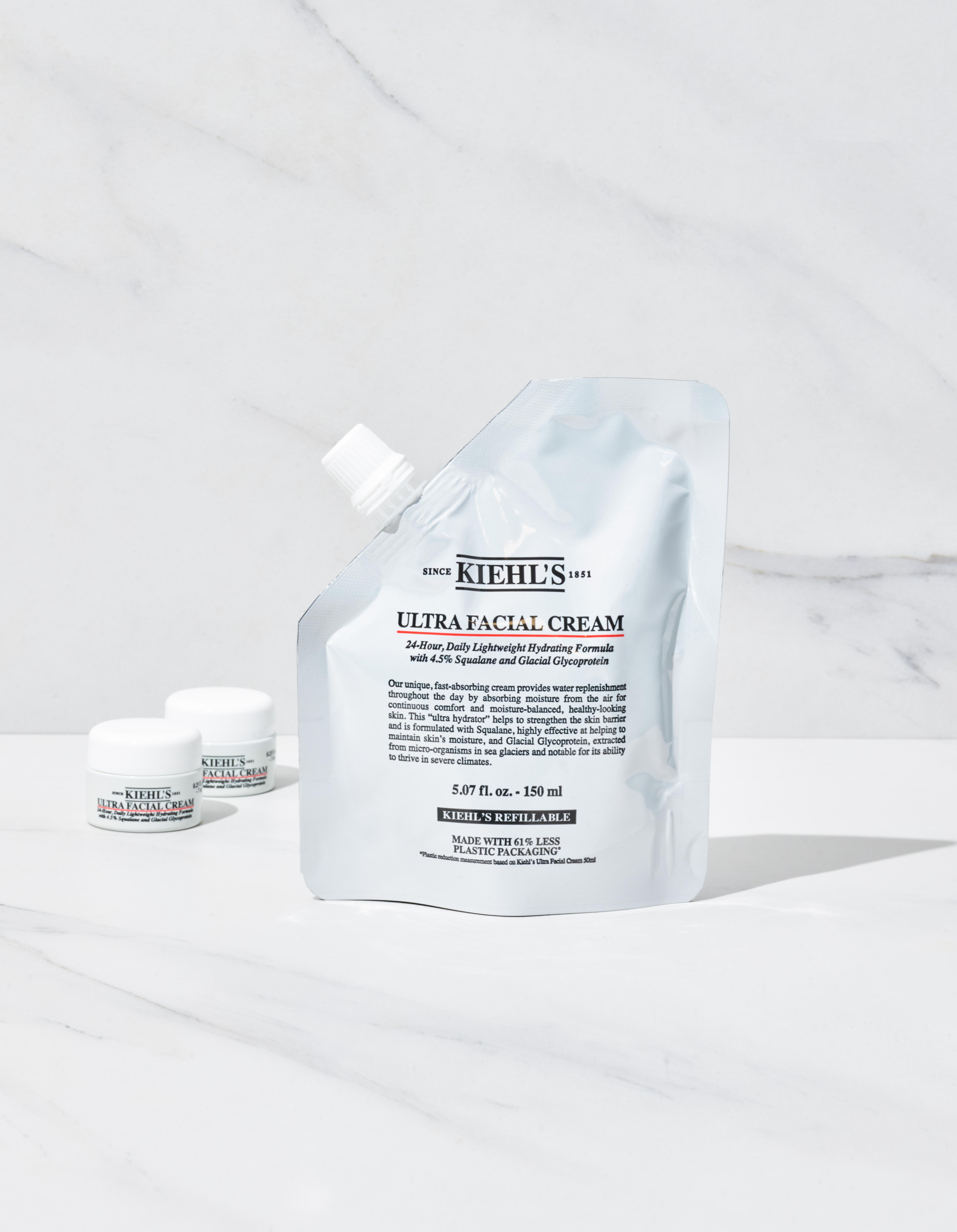 Kiehls Ультра Увлажняющий Крем для Лица Сменный Блок 150 мл Набор +14 мл white Kcosme