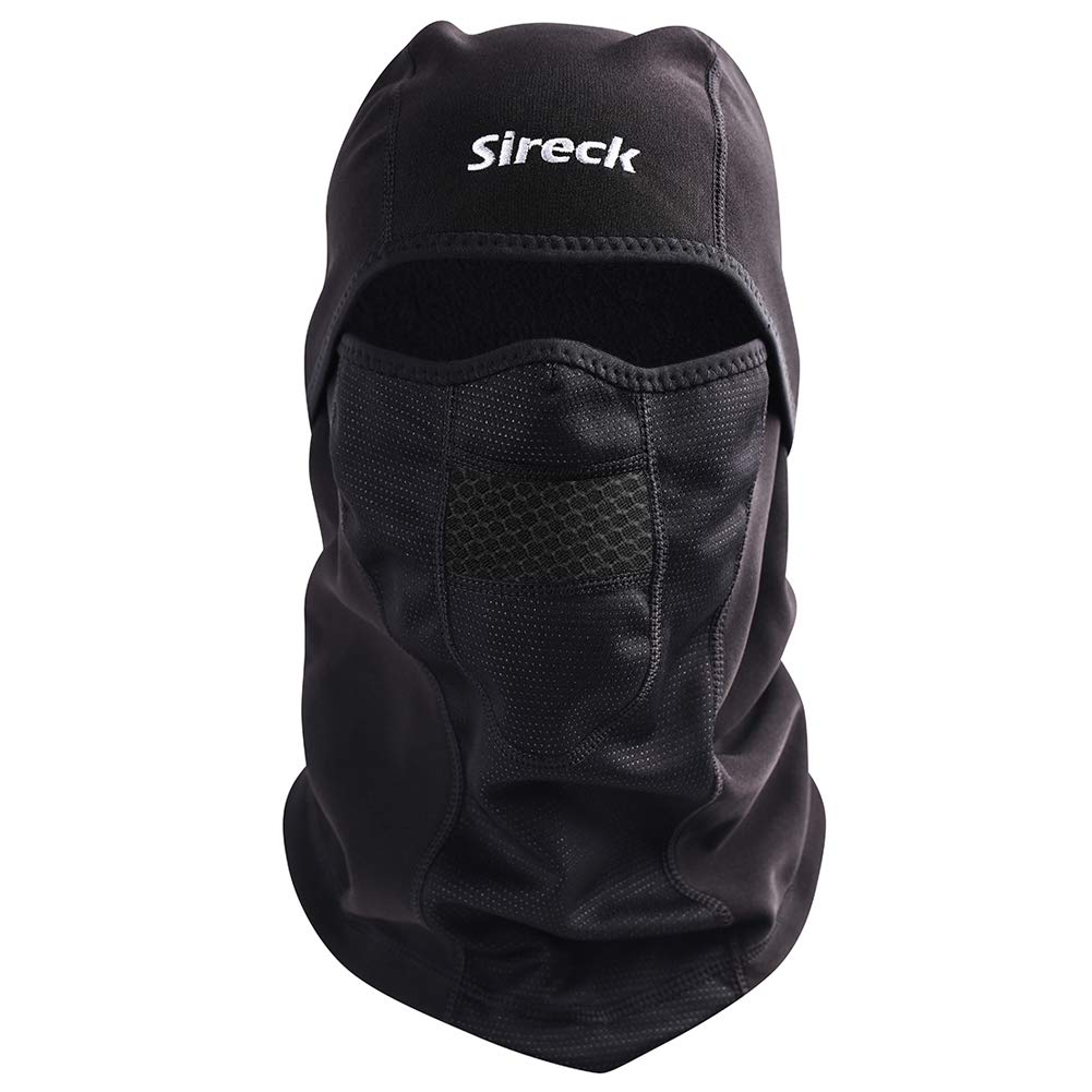 Sireck Unisex Защита от холода Балаклава Лыжная маска Водонепроницаемая ветрозащитная флисовая термомаска для лица Велосипедная Мотоциклетная Утеплитель для шеи Капюшон Зимние принадлежности чёрный