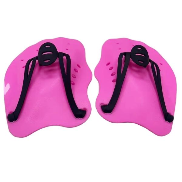 Silicone Short Blade Swim Fins for Adults, Full Foot Training Flippers S pink QINGLONG GOODS