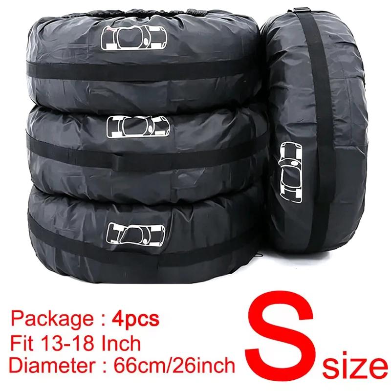 For Honda Civic Accord CRV HRV Fit Jazz City Passport Pilot 4PCS Car Tire Cover Spare Wheel Dustproof Protector 4S-Black black zheduizhanc01