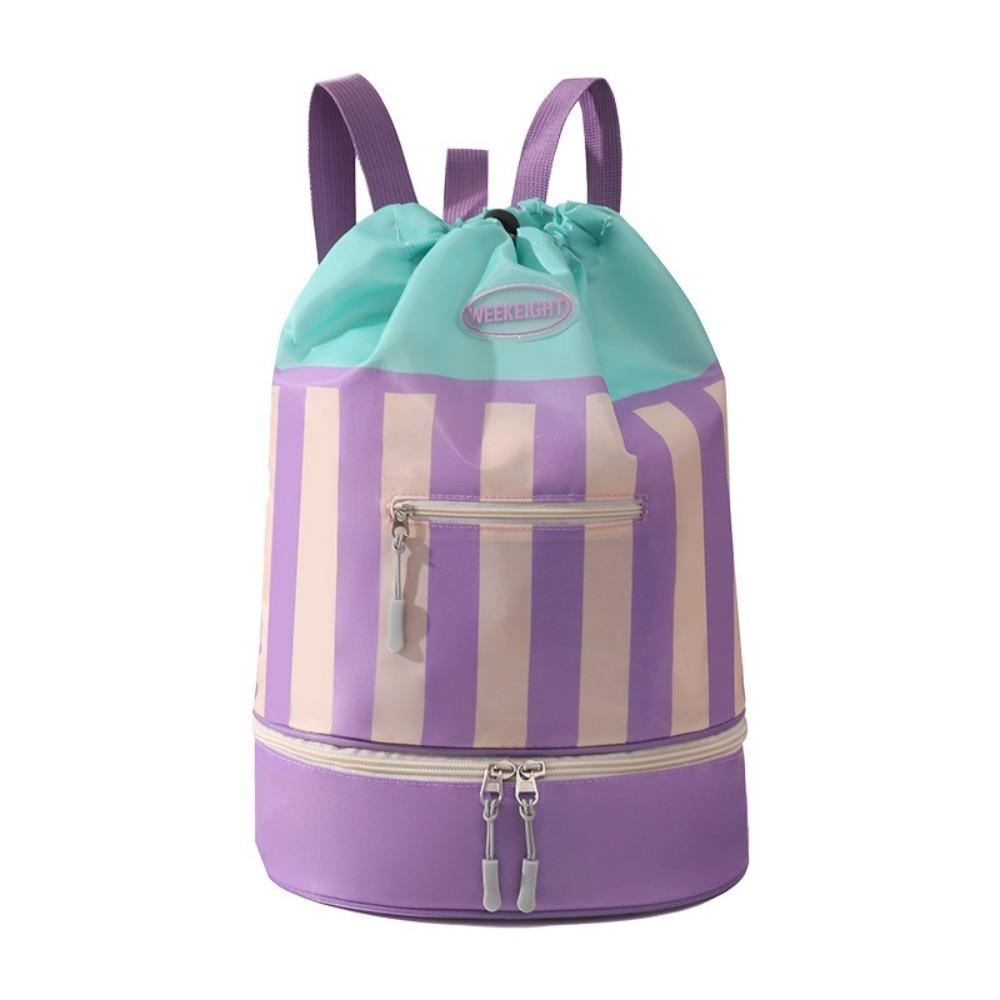Lightweight Kids Beach Bag Dry/Wet Separation Toiletry Storage Bag  Beach фиолетовый zhipingingie