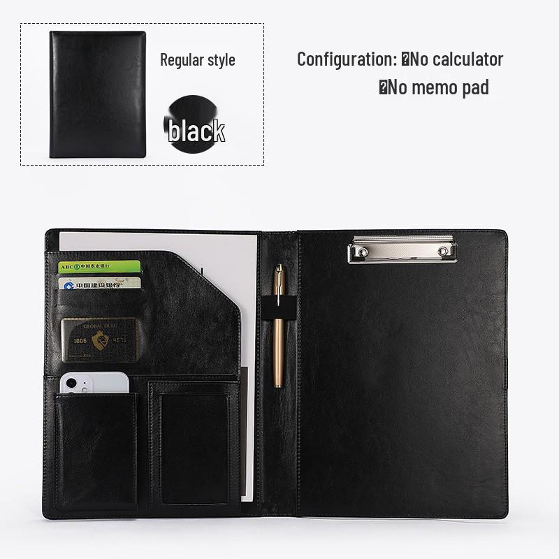 Многофункциональный планшет A4 и кожаная папка для деловых документов black the BAY