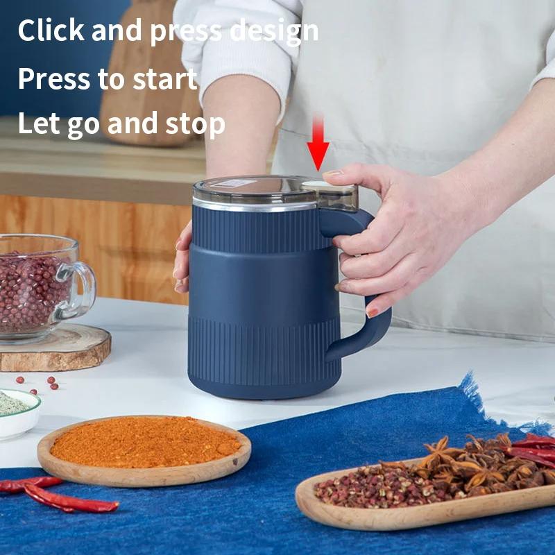 Electric Processors Spice Grain Mill Baby Food Coffee Bean Mixer Grinder 300W Blender for Home and Kitchen 220V синий coaao