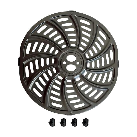 6QT Air Fryer Crisping Fort, антипригарное покрытие Air Fryer, сковорода-гриль, подставка для хрустящей тарелки, подставка, полка, решетка для Gourmia GAF698/GAF686 Air Fryers чёрный HOUSELY
