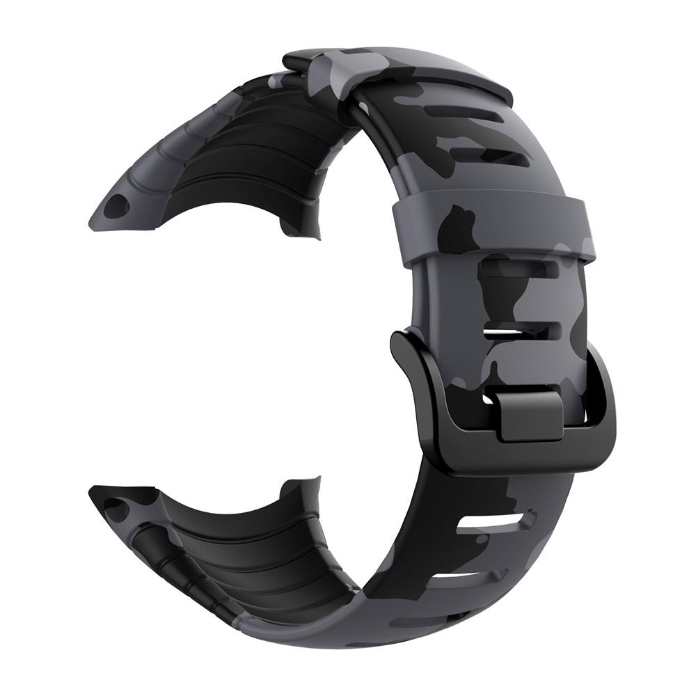 Ремешок для часов с камуфляжным силиконовым ремешком для Suunto Core Smart Watch Band black Sweetown