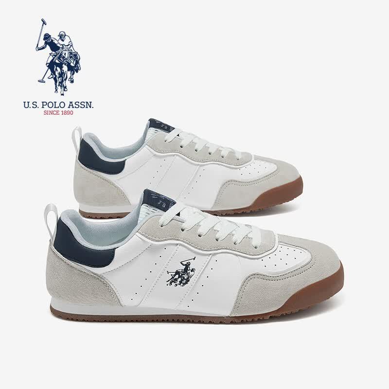 НАС. АССН ПОЛО. Мужские ретро-кроссовки в немецком стиле EU 43 white U.S. Polo Assn.
