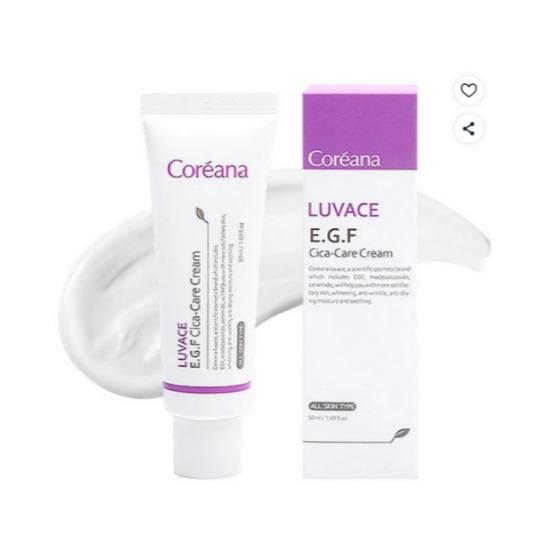Coreana Lavache EGF Cica Care Cream Skin Repair & Soothing Face Cream 50ml white