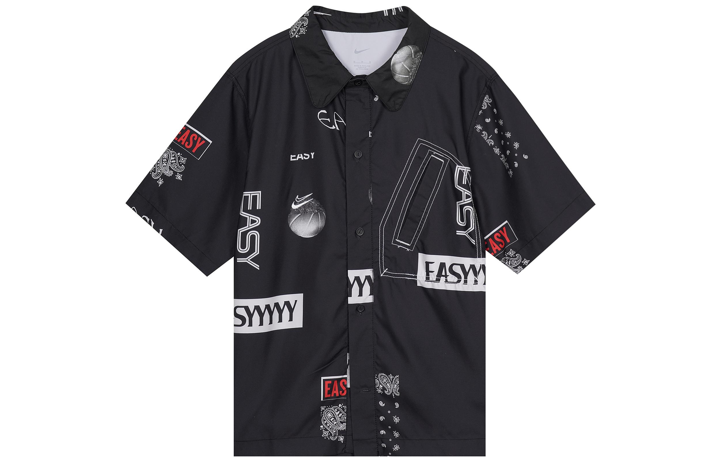 Рубашки Nike Мужские Черные С воротником Умеренные Другое DO4024-010 XL black