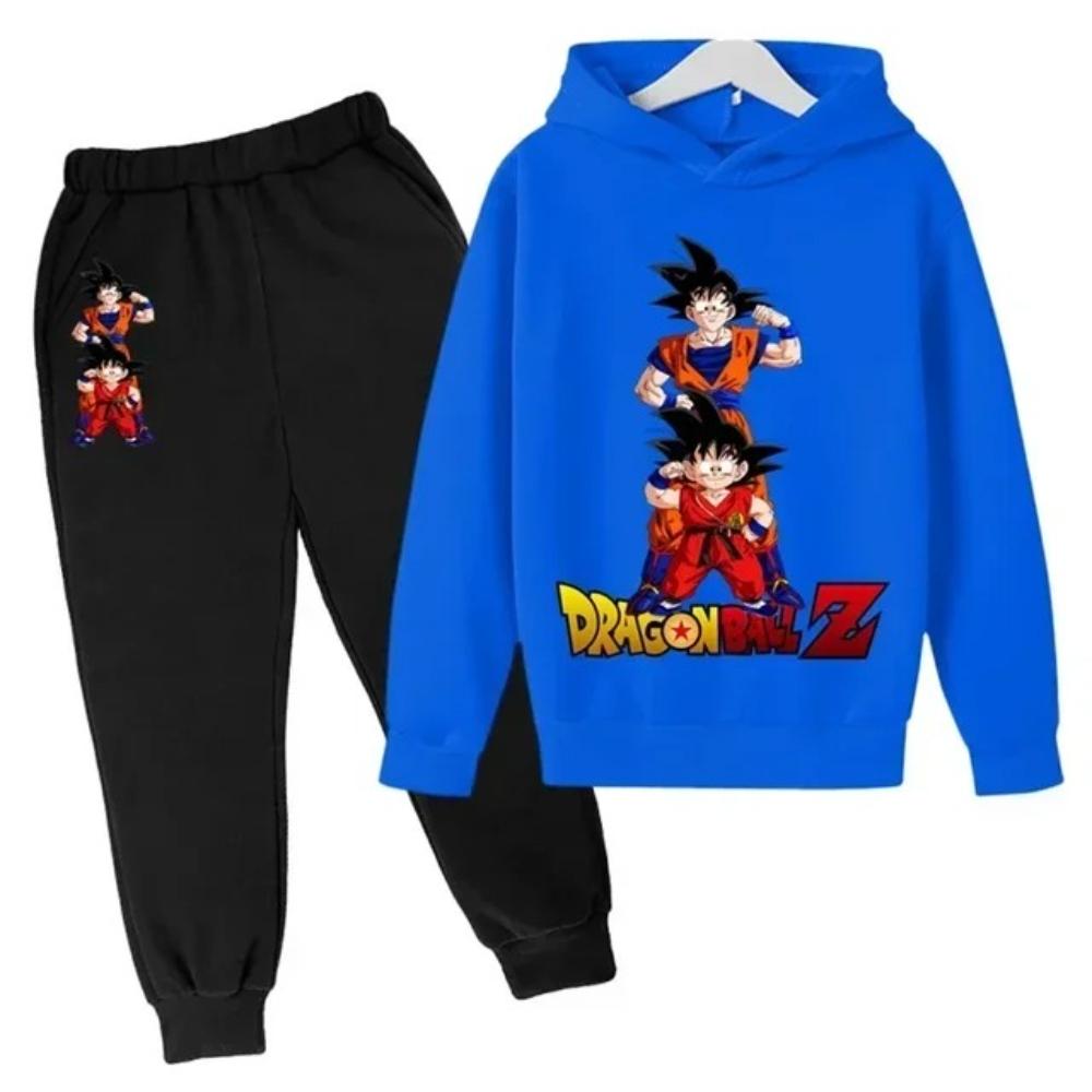 Худи Dragon Ball Z 2025 для детей, весенняя спортивная одежда, толстовка Гоку для мальчиков и девочек, детская одежда, комплект для девочек, худи, спортивный костюм для детей 110 black huiteng1