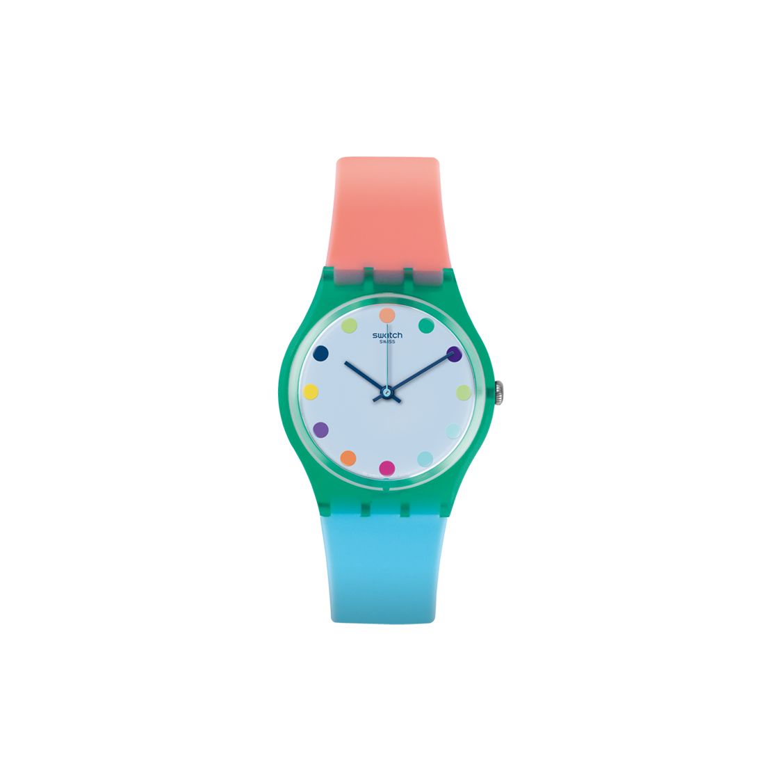 Swatch Originals Series Quartz Movement Blue Waterproof Watch Women watches GG219 Blue white